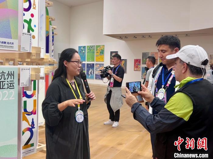 国际媒体探访杭州亚运会视觉设计展：亚洲文化